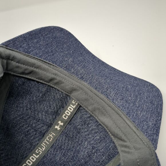 Under Armour CoolSwitch Fitted Hat Blue M/L Logo 6 Panel Outdoor - Picture 7 of 8